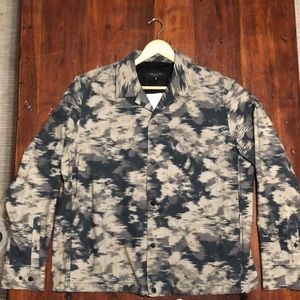Rag & Bone, Green Floral Camo Finlay shirt jacket, XL